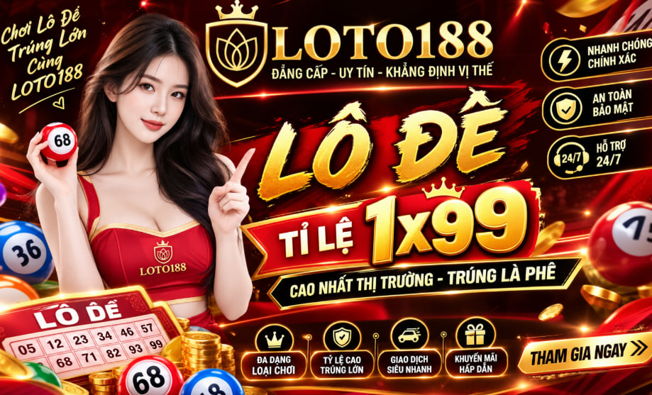 Lô đề 1x99 tỉ lệ ăn 1x99 tại Loto188
