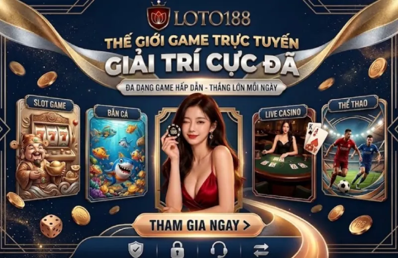 Thế giới game trực tuyến tại Nhà Cái Loto188