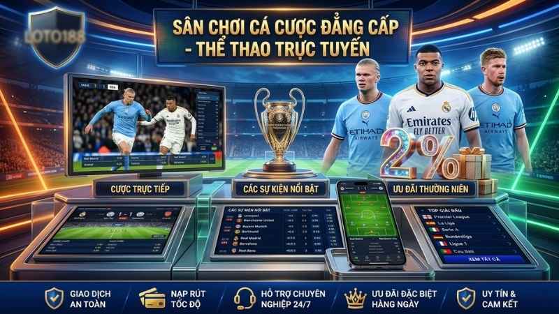 SBOBET Sports Loto188 1 SBOBET Sports Loto188 – Đỉnh Cao Của Thể Thao Online 2026