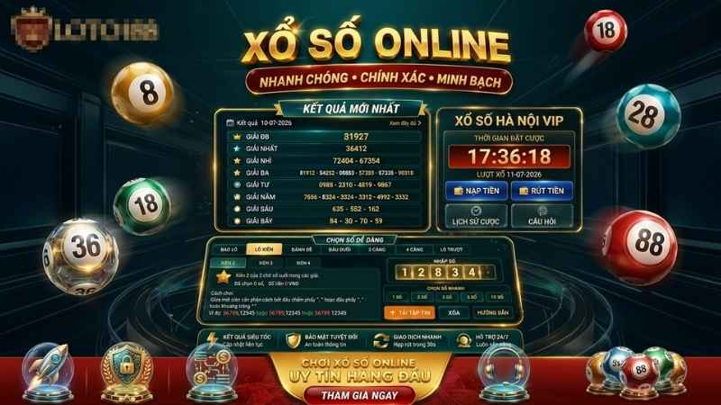 Xổ Số Hà Nội Vip Loto188: Khám Phá Trải Nghiệm Xổ Số Online
